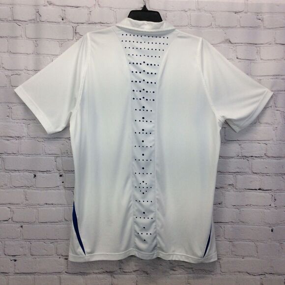 Fila Golf Polo Men’s Size L White Blue Athleisure Sport Performance Casual Beach - Picture 11 of 11